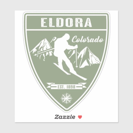 Ski Eldora Colorado Sticker (Vel)