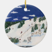 Ski en Snowboard Ornament (Achterkant)