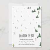 Ski- en snowboard uitnodigingen (Voorkant)