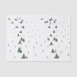 Ski- en snowboardpapier afdrukken tissuepapier