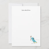 Ski- en snowboardthema uitnodigingen (Achterkant)