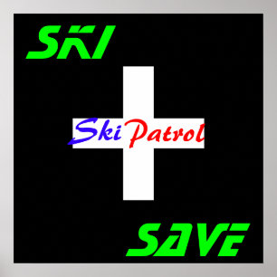 Ski & Enregistrer - Poster