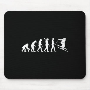 Ski-evolutie Funny Skier Freestyle-ski Winter Muismat