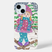 Ski fille coque iphone mignon (Verso)