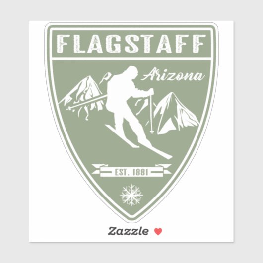 Ski Flagstaff Arizona Sticker (Vel)