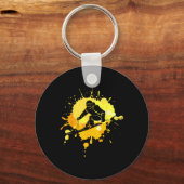 Ski For Skiier Boys Retro Skiing  Sleutelhanger (Voorkant)