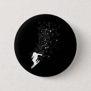 Ski - Freestyle Skilopen Freeski Wintersport Skiër Ronde Button 5,7 Cm