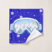 Ski Goggers Snowflake Dance (Gant de toilette)