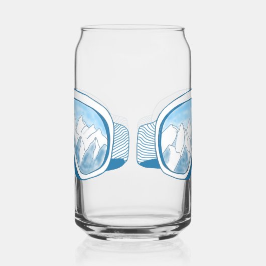 Ski Goggets Mountain Reflection Sky Pale Blue (Droite)