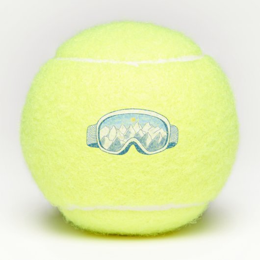 Ski Goggles Bergreflectie Tennisballen (Voorkant)
