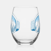 Ski Goggles Mountain Reflection Sky Bleek Blue Wijnglas Zonder Voet (Rechts)