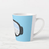 Ski Goggles Mountain Uitzicht Illustration Light B Latte Mok (Rechts)