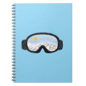 Ski Goggles Mountain Uitzicht Illustration Light B Notitieboek (Voorkant)
