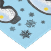 Ski Goggles Mountain Uitzicht Snowflakes Blue Tafelkleed (Gekanteld)
