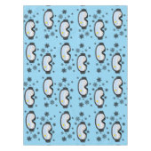 Ski Goggles Mountain Uitzicht Snowflakes Blue Tafelkleed (Voorkant)