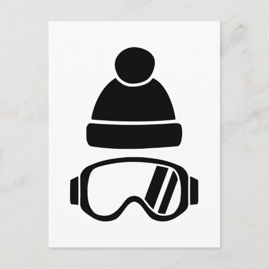 Ski Goggles pet Briefkaart (Voorkant)