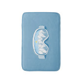 Ski Goggles Reflections Illustration Badmat (Voorkant Verticaal)