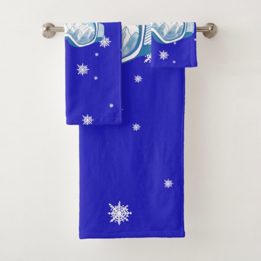 Ski Goggles Snowflake Dance Bad Handdoek (Insitu)