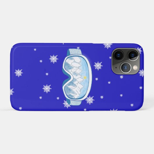 Ski Goggles Snowflake Dance Case-Mate iPhone Case (Achterkant (horizontaal))