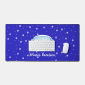 Ski Goggles Snowflake Dance Gepersonaliseerd Vacki Bureaumat (Keyboard & Muis)