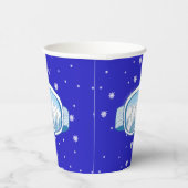 Ski Goggles Snowflake Dance Papieren Bekers (Rechts)