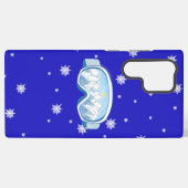 Ski Goggles Snowflake Dance Samsung Galaxy Hoesje (Achterkant horizontaal)
