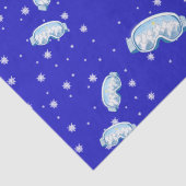 Ski Goggles Snowflake Dance Tissuepapier (Detail)