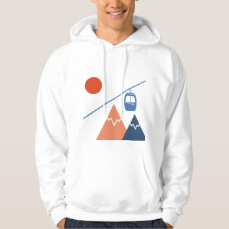 Ski Gondola Retro Berg Wintersport Avontuur Hoodie