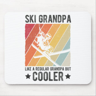 Ski Grootopa Net Als Een Gewone Grootopa Maar Koel Muismat
