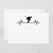 Ski Hartslag Skisport Pret Wintersporten Helling C Briefkaart (Voorkant / Achterkant)