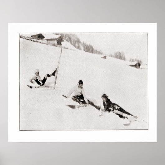 ski-iamge, Fun in de sneeuw Poster (Voorkant)