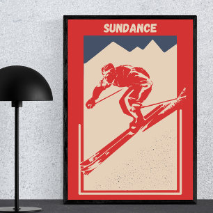 Ski Idaho Mountain Resort Sundance Poster