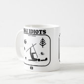 Ski Idioten Koffie Mok (Voorkant links)