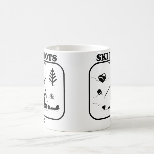 Ski Idiots café Mug (Centre)