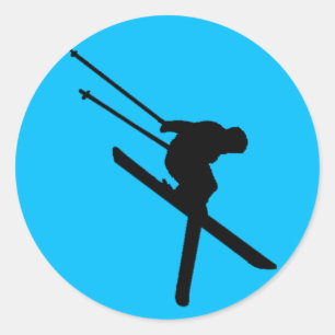 SKI IN SKY RONDE STICKER
