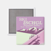 Ski Ischgl, Paznaun Valley Tyrol Magneet (Voorkant / Achterkant)