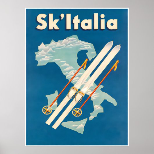 Ski Italië poster (Voorkant)