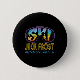 Ski Jack Frost Pennsylvania Ski Vakantie  Ronde Button 5,7 Cm