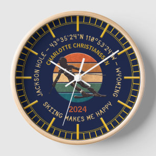 Ski Jackson Hole, Wyoming - Vrouw skiër op zwart