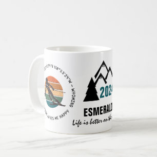 Ski Jackson Hole, Wyoming - Woman Skier Zwart Teks Koffiemok