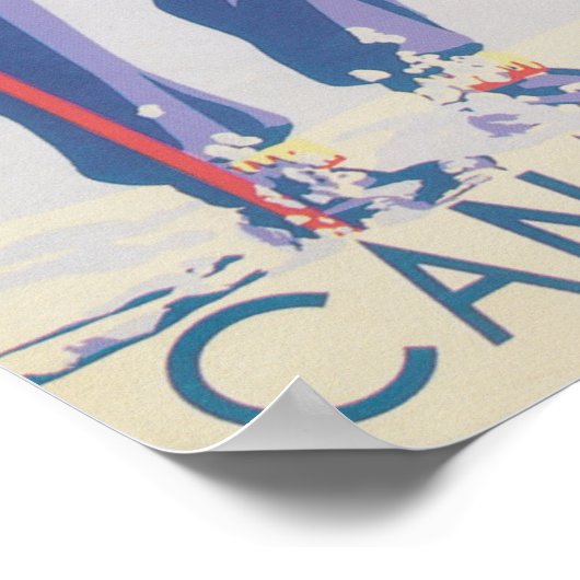 Ski Jasper Canada Retro  Ski Poster (Hoek)