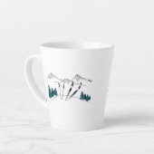 Ski je later de scènewinter latte mok (Linkerhoek)