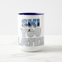 Ski Je Later Grappig Skien Winter Sport Cadeau