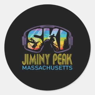 Ski Jiminy Peak Machusetts Ski Vakantie Ronde Sticker