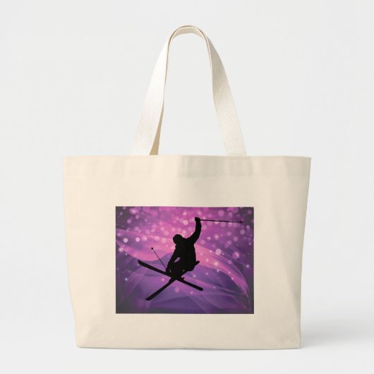 Ski Jump Grote Tote Bag (Voorkant)