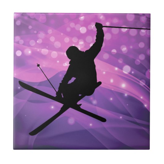 Ski Jump Tegeltje (Voorkant)