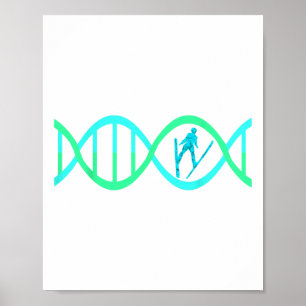 Ski Jumper DNA Ski Jumping Skiër Skiën Wii Poster