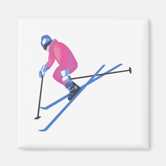 Ski Jumper Magneet (Voorkant)