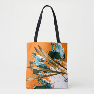 Ski Jumpers door Ski Weld Tote Bag