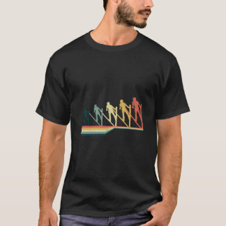Ski Jumping Funny Gift Retro T-shirt
